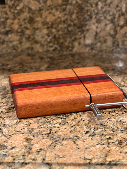 *Limited* Beautiful Padauk and Black walnut Edge Grain Cheese Slicer