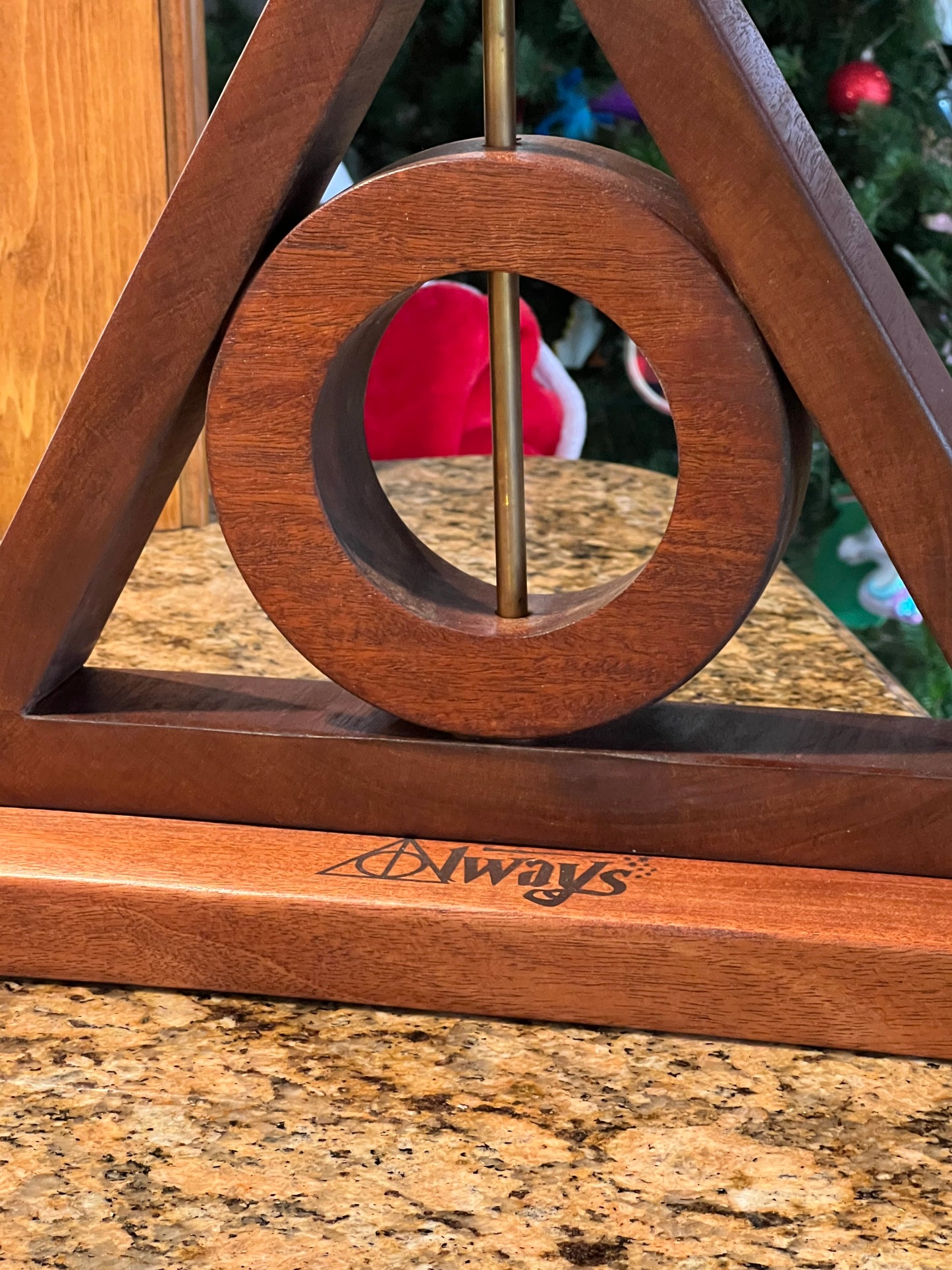 Handcrafted Lamp in the style of the Deathly Hallows