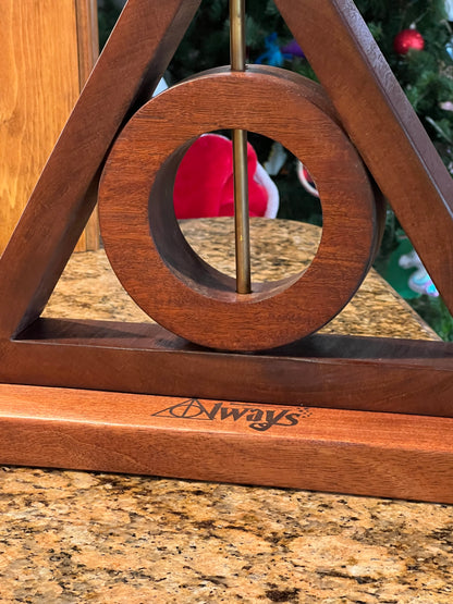 Handcrafted Lamp in the style of the Deathly Hallows