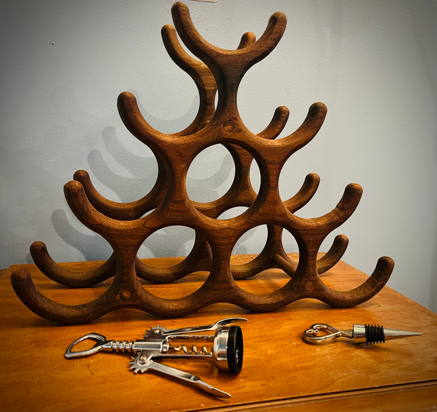 *Limited supply* Black Walnut 10 Bottle Wine rack
