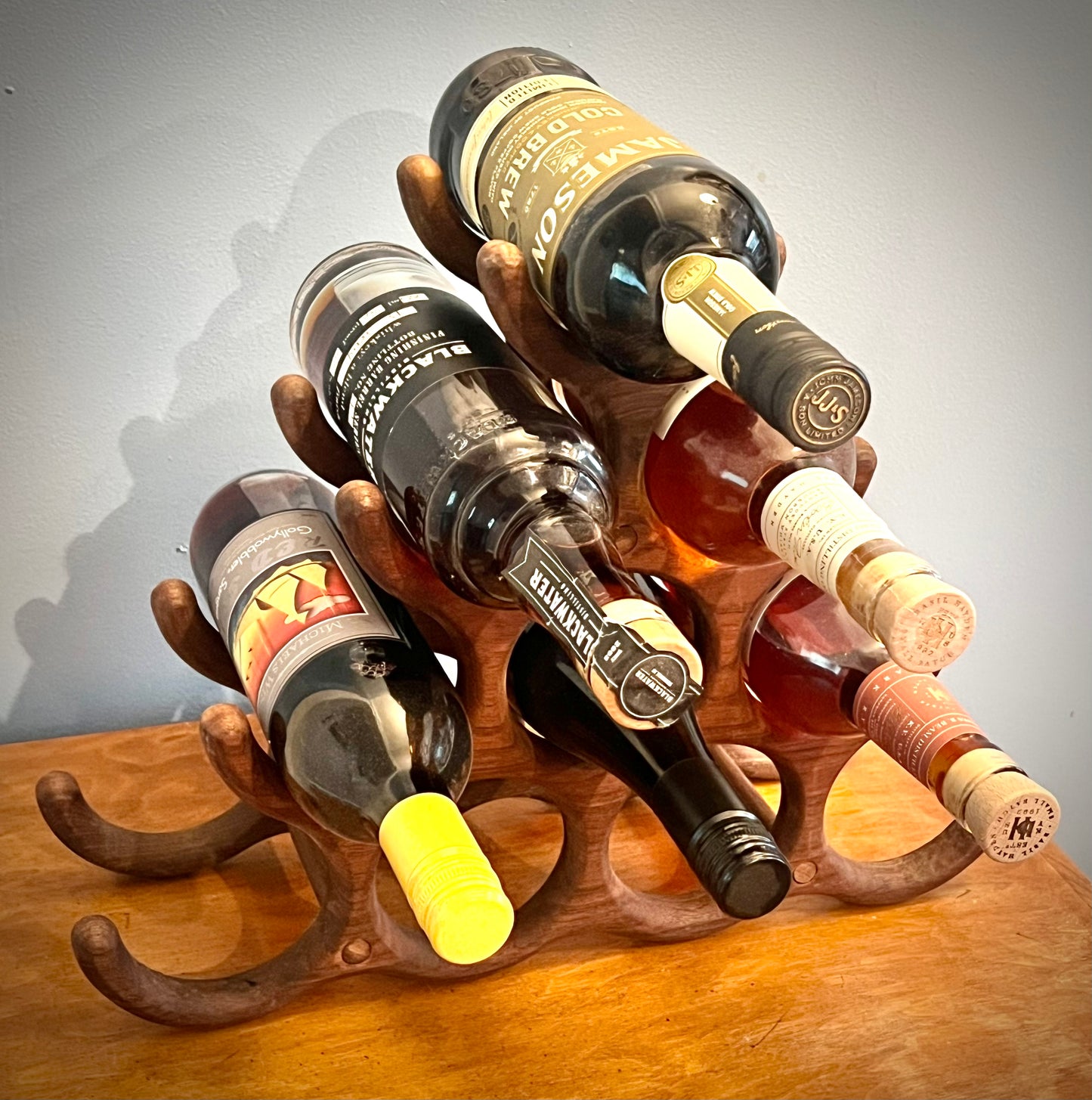 *Limited supply* Black Walnut 10 Bottle Wine rack